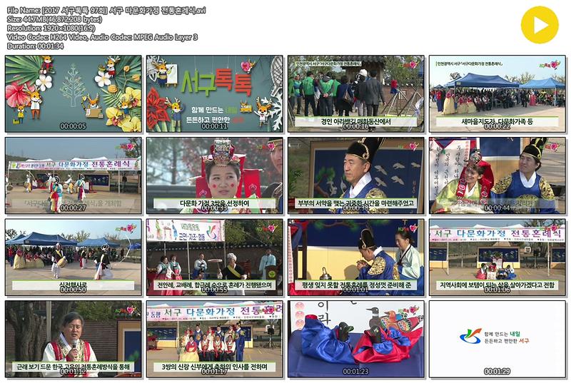 [2017 서구톡톡 97회] 서구 다문화가정 전통혼례식 사진